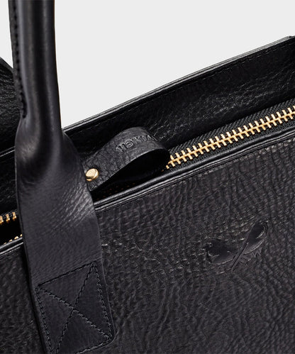 Todd Snyder Bennett Winch Leather Tote in Black Black