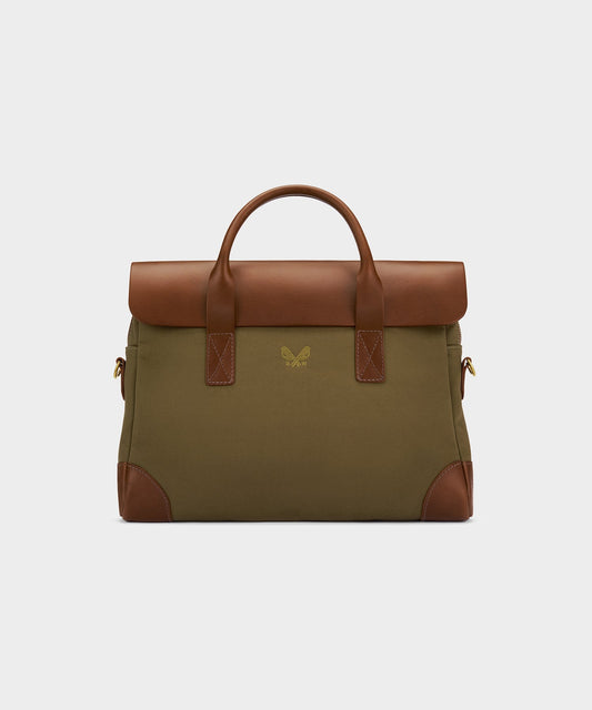 Todd Snyder Bennett Winch Canvas Brief in Olive Olive