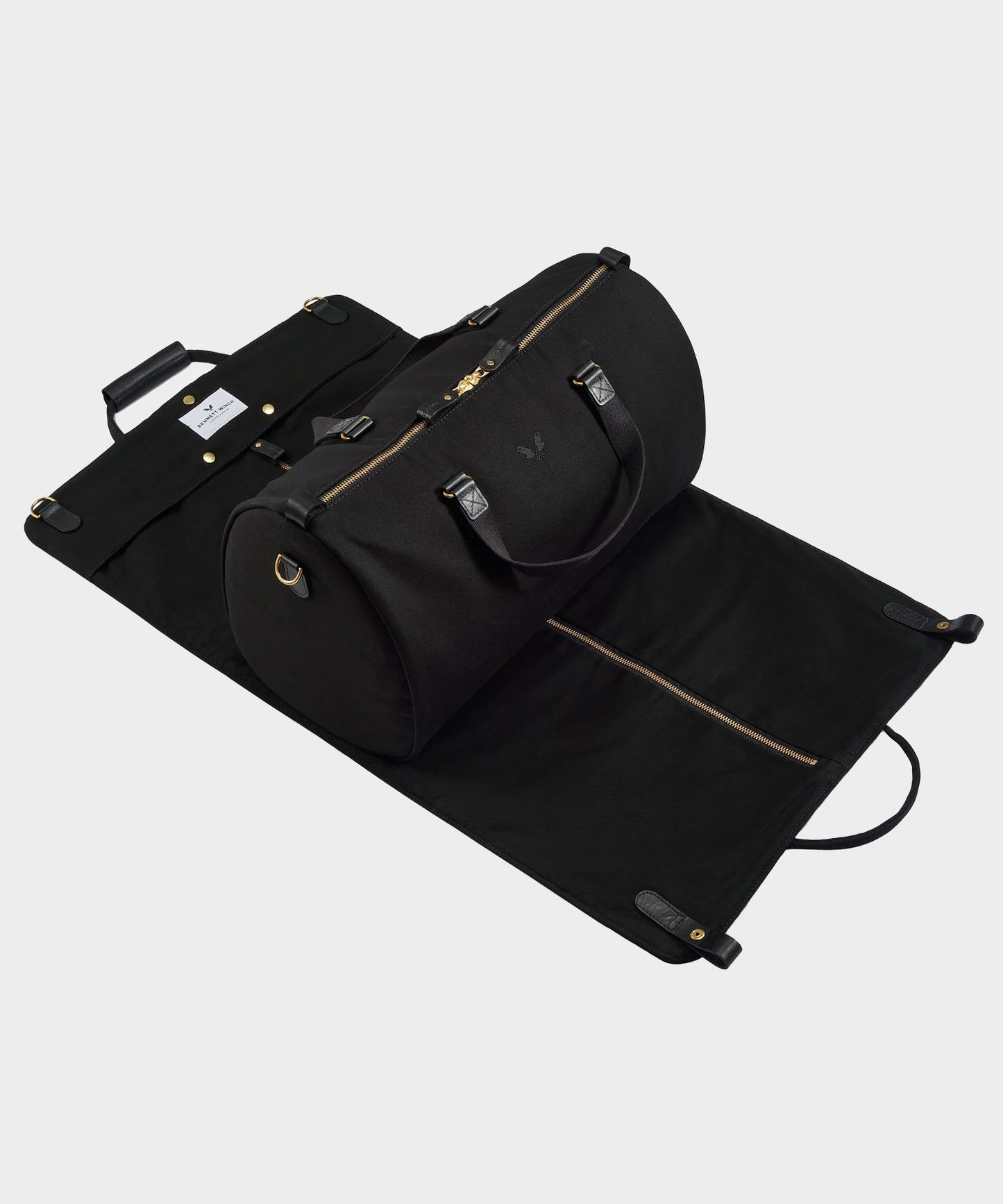 Todd Snyder Bennett Winch Canvas Suit Carrier Holdall in Black Black