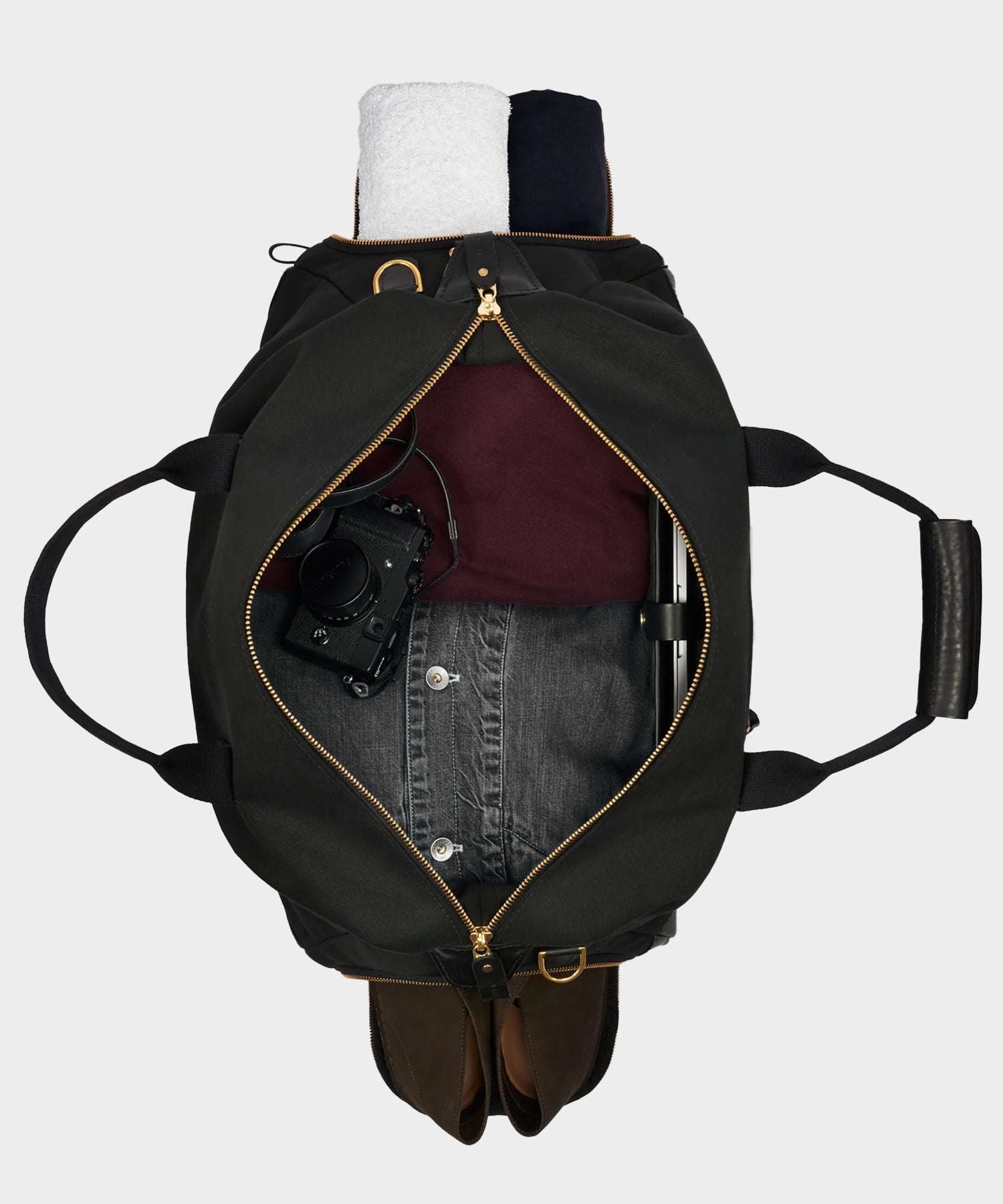 Todd Snyder Bennett Winch Canvas Weekender in Black Black