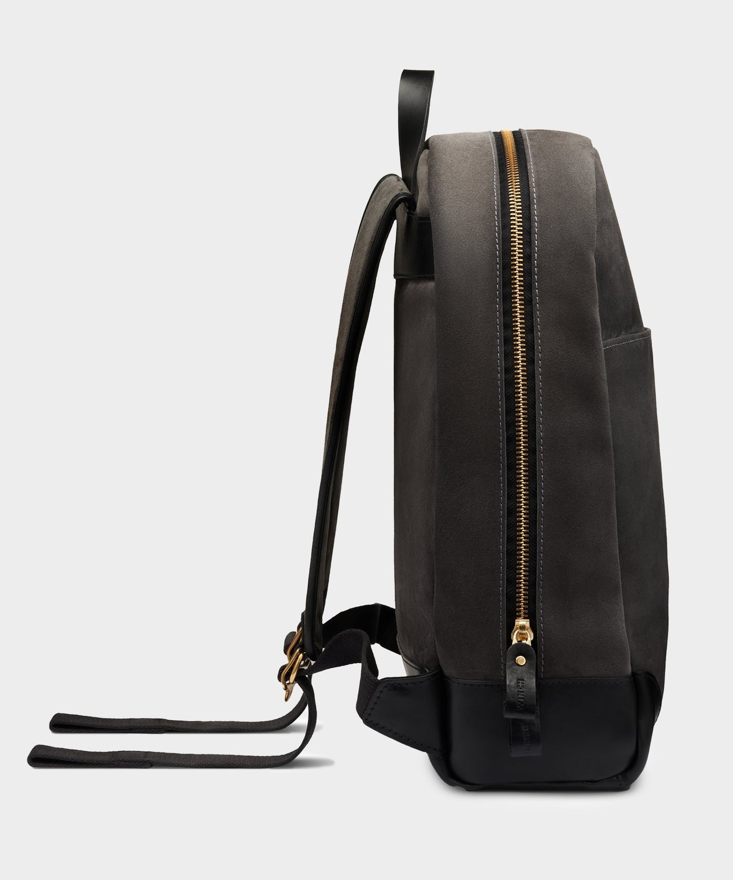 Todd Snyder Bennett Winch Suede Backpack in Storm Grey Grey