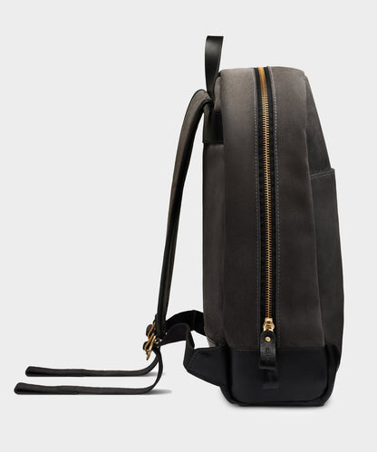 Todd Snyder Bennett Winch Suede Backpack in Storm Grey Grey