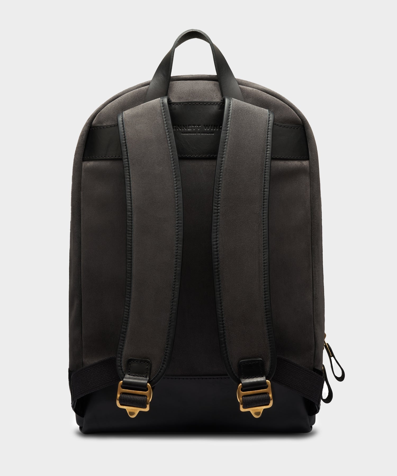 Todd Snyder Bennett Winch Suede Backpack in Storm Grey Grey