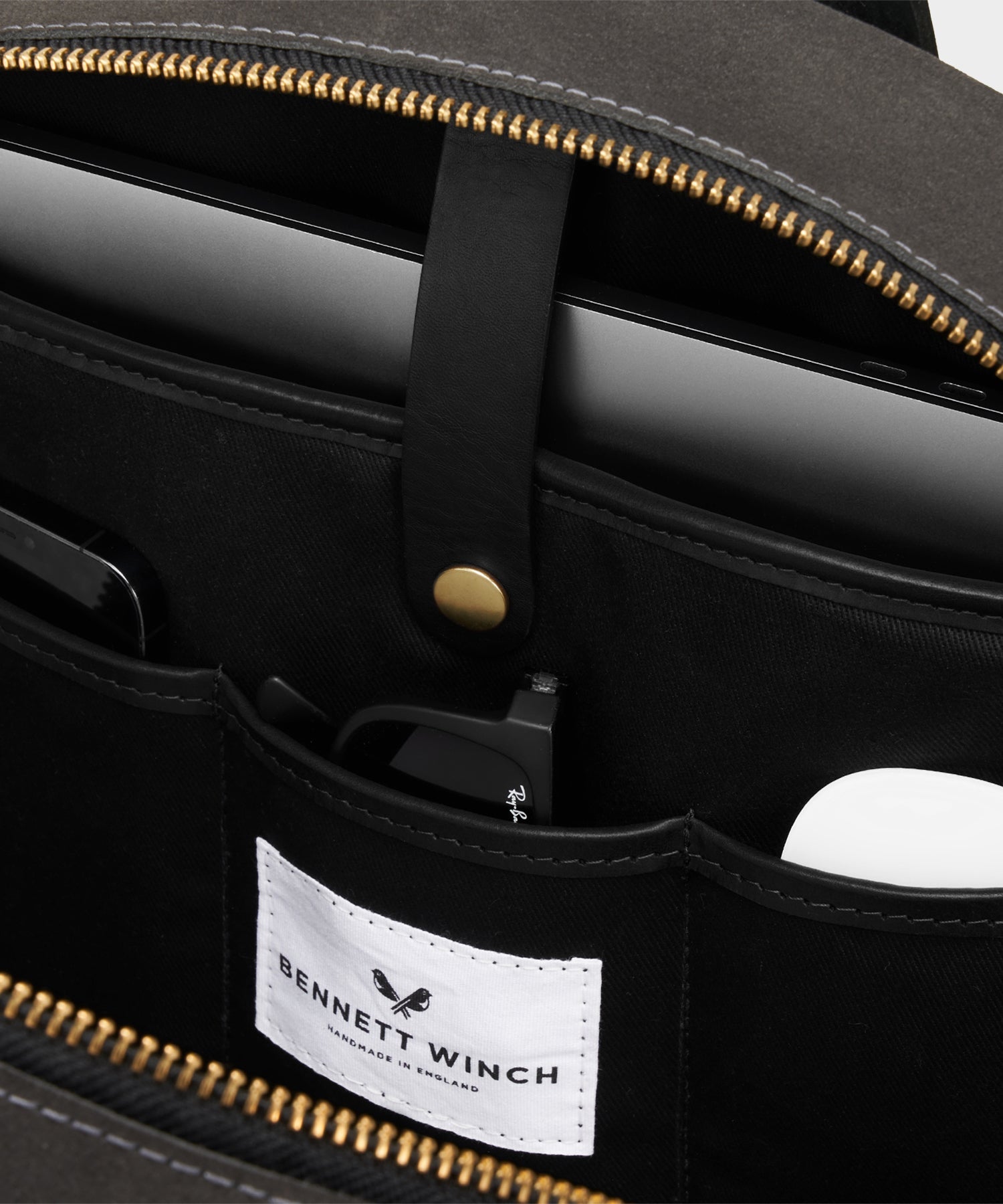 Todd Snyder Bennett Winch Suede Backpack in Storm Grey Grey