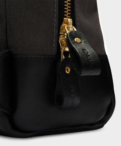 Todd Snyder Bennett Winch Suede Backpack in Storm Grey Grey