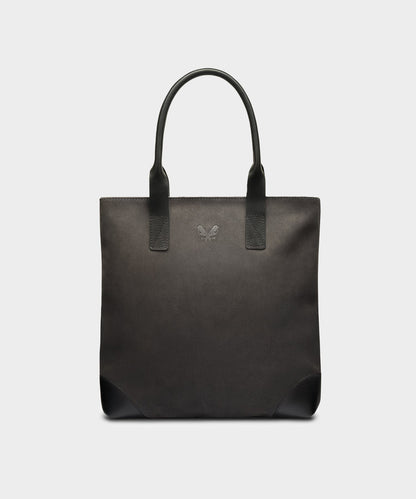 Todd Snyder Bennett Winch Suede Tote in Storm Grey Grey