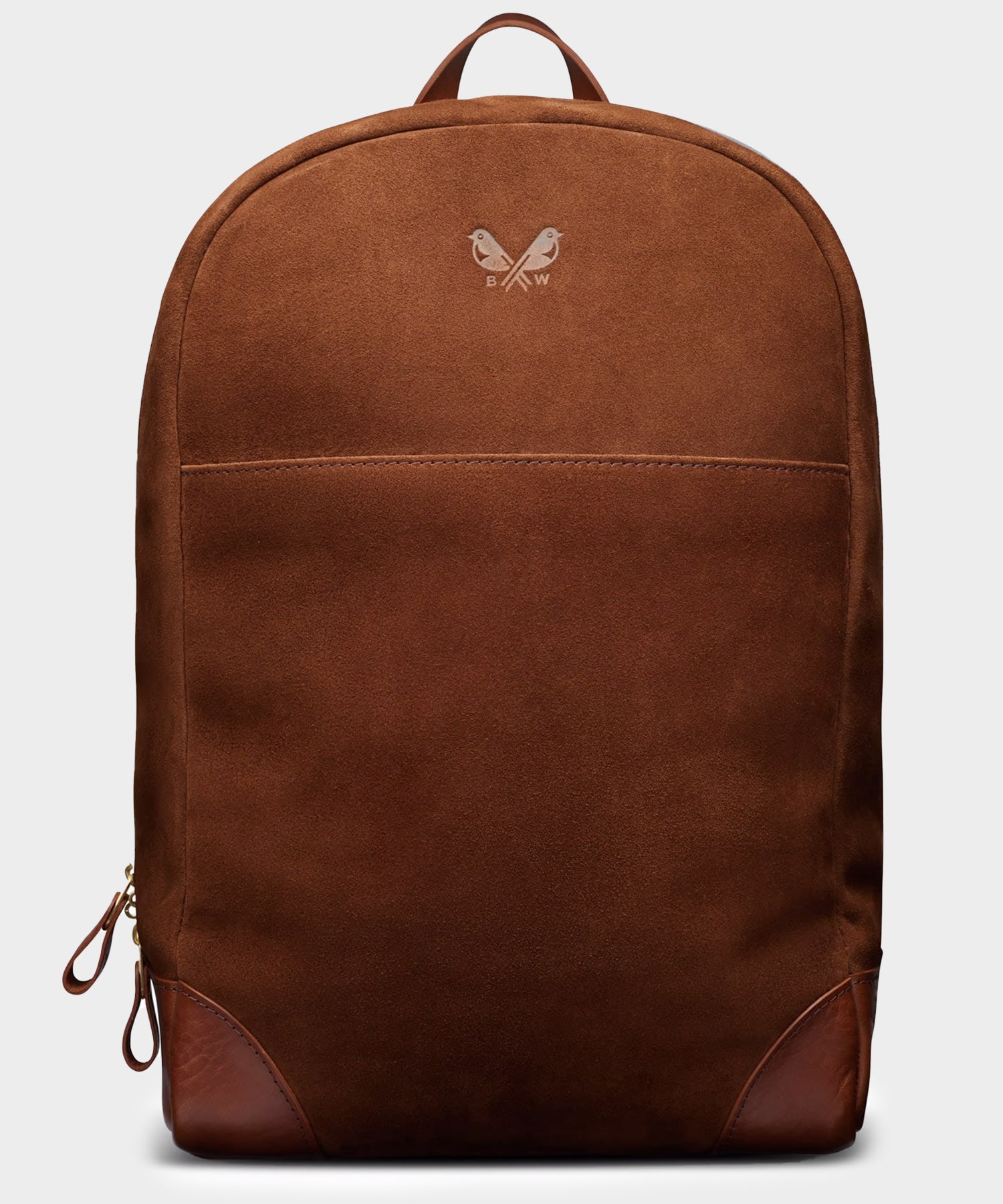 Todd Snyder Bennett Winch Suede Backpack in Tobacco Brown Tobacco