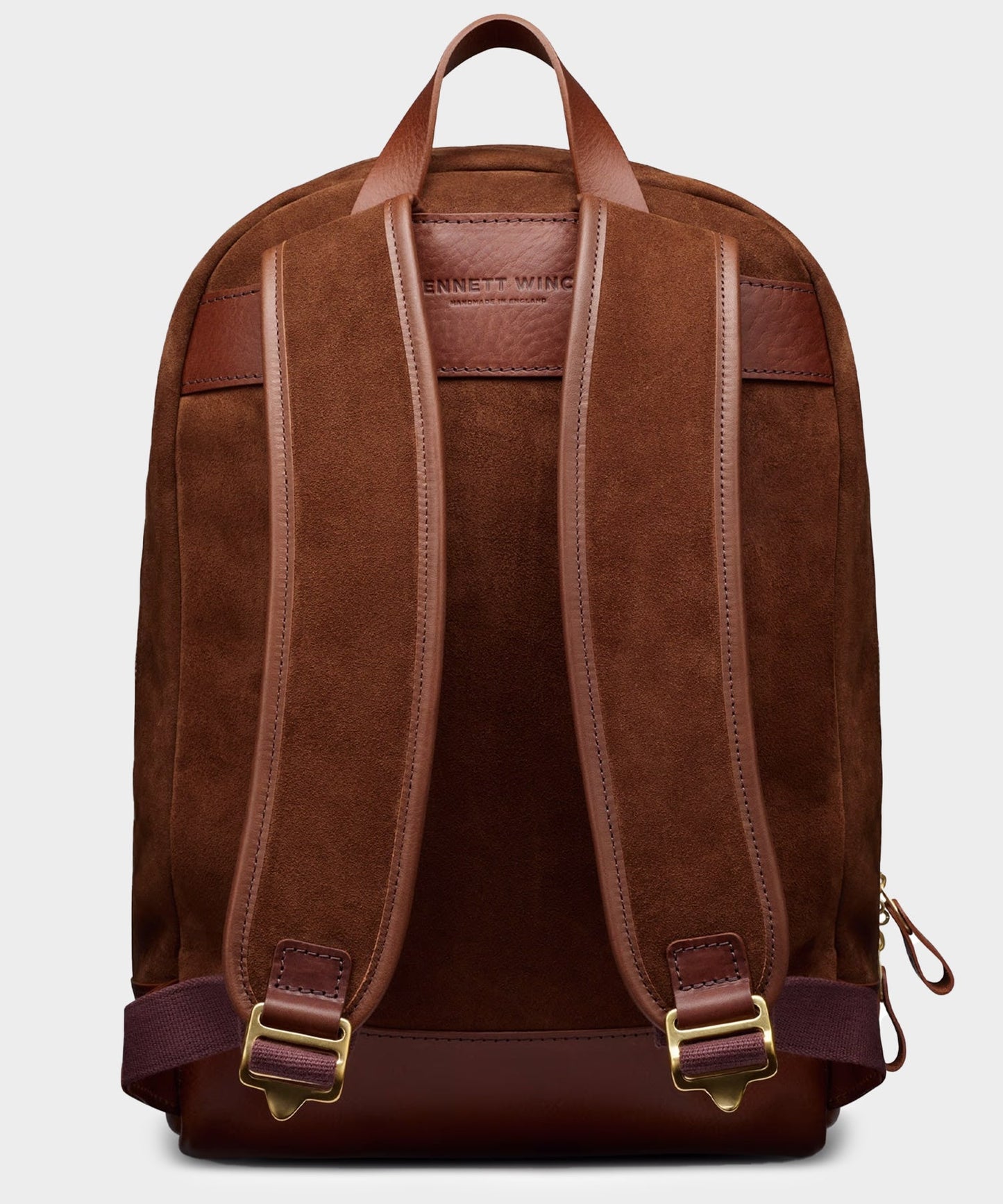 Todd Snyder Bennett Winch Suede Backpack in Tobacco Brown Tobacco