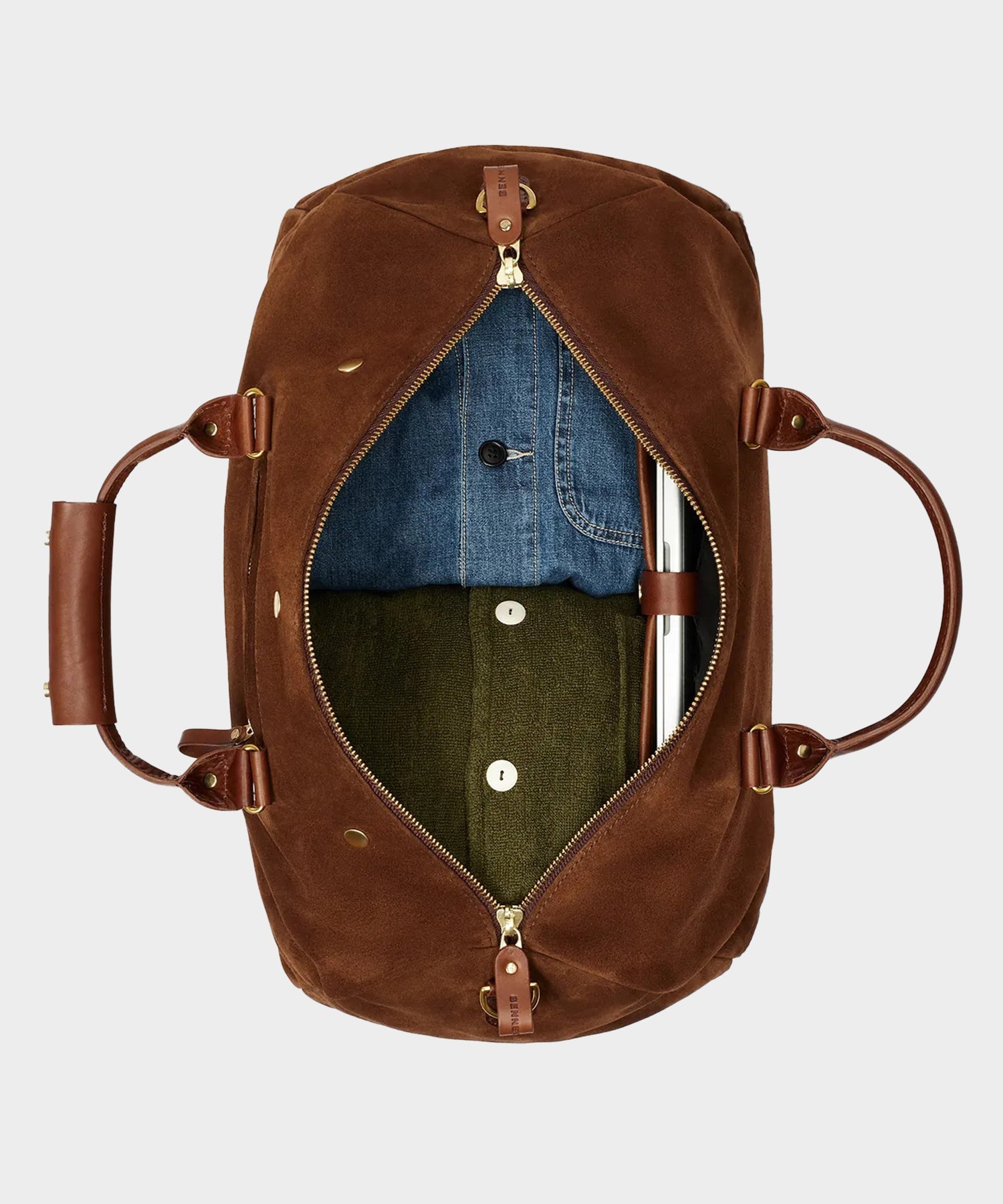 Todd Snyder Bennett Winch Suede Commuter in Tobacco Brown Tobacco