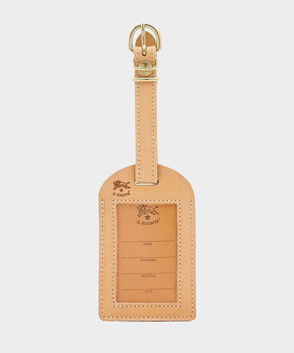 Todd Snyder Il Bisonte Leather Luggage Tag in Natural Natural