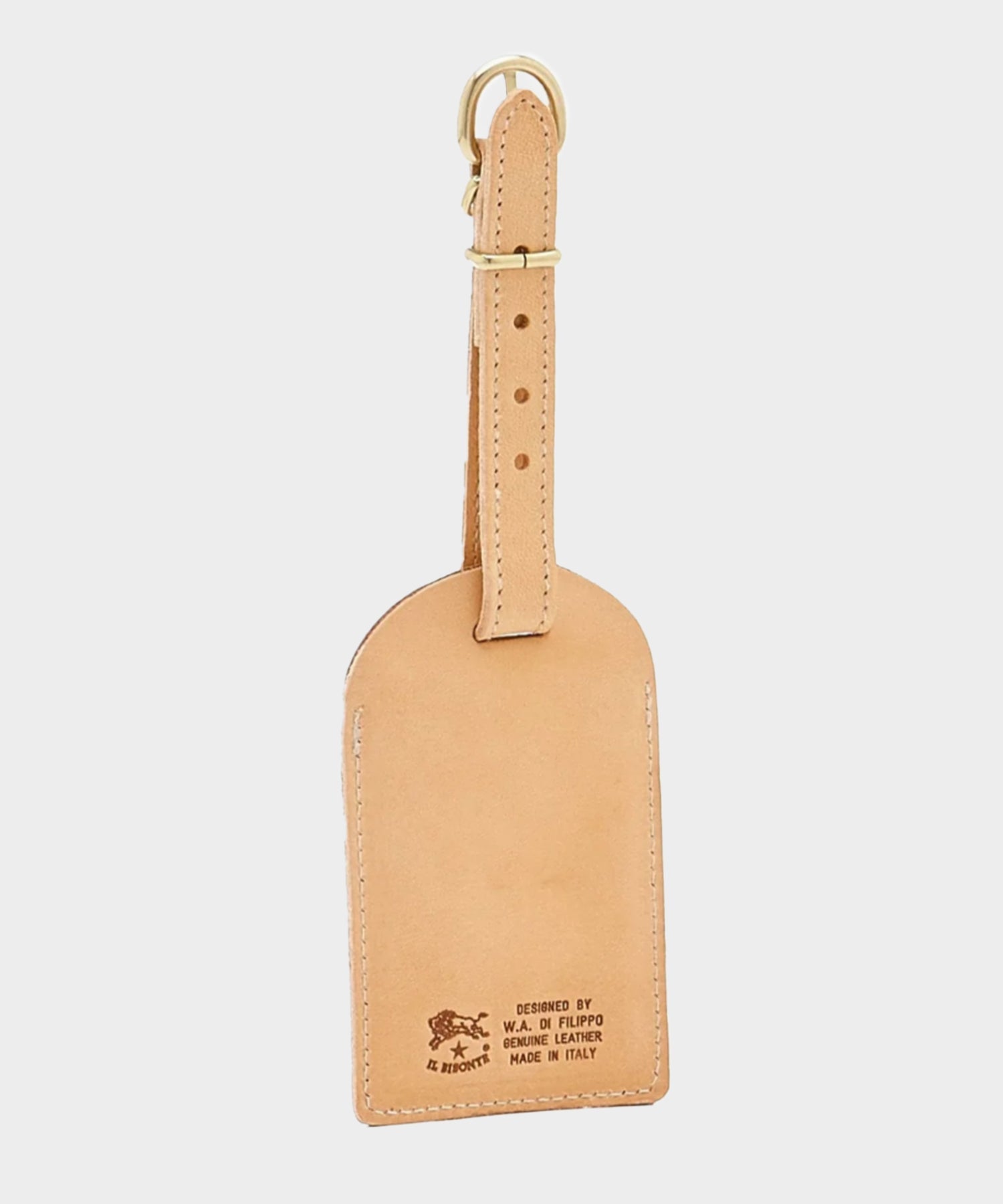Todd Snyder Il Bisonte Leather Luggage Tag in Natural Natural