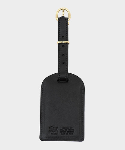 Todd Snyder Il Bisonte Leather Luggage Tag in Black Black