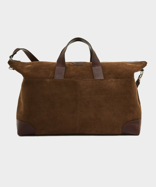Todd Snyder Il Bisonte Galileo Suede Weekender Bag in Brown Brown