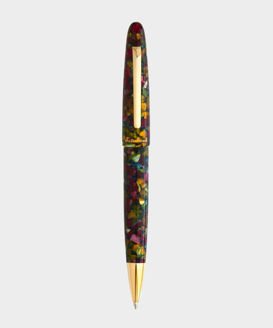 Todd Snyder Esterbrook Estie Ballpoint Pen in Botanical Garden + Gold Gold