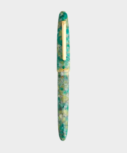Todd Snyder Esterbrook Estie Rollerball Pen in Sea Glass + Gold Gold