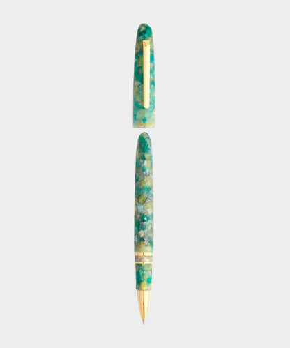 Todd Snyder Esterbrook Estie Rollerball Pen in Sea Glass + Gold Gold
