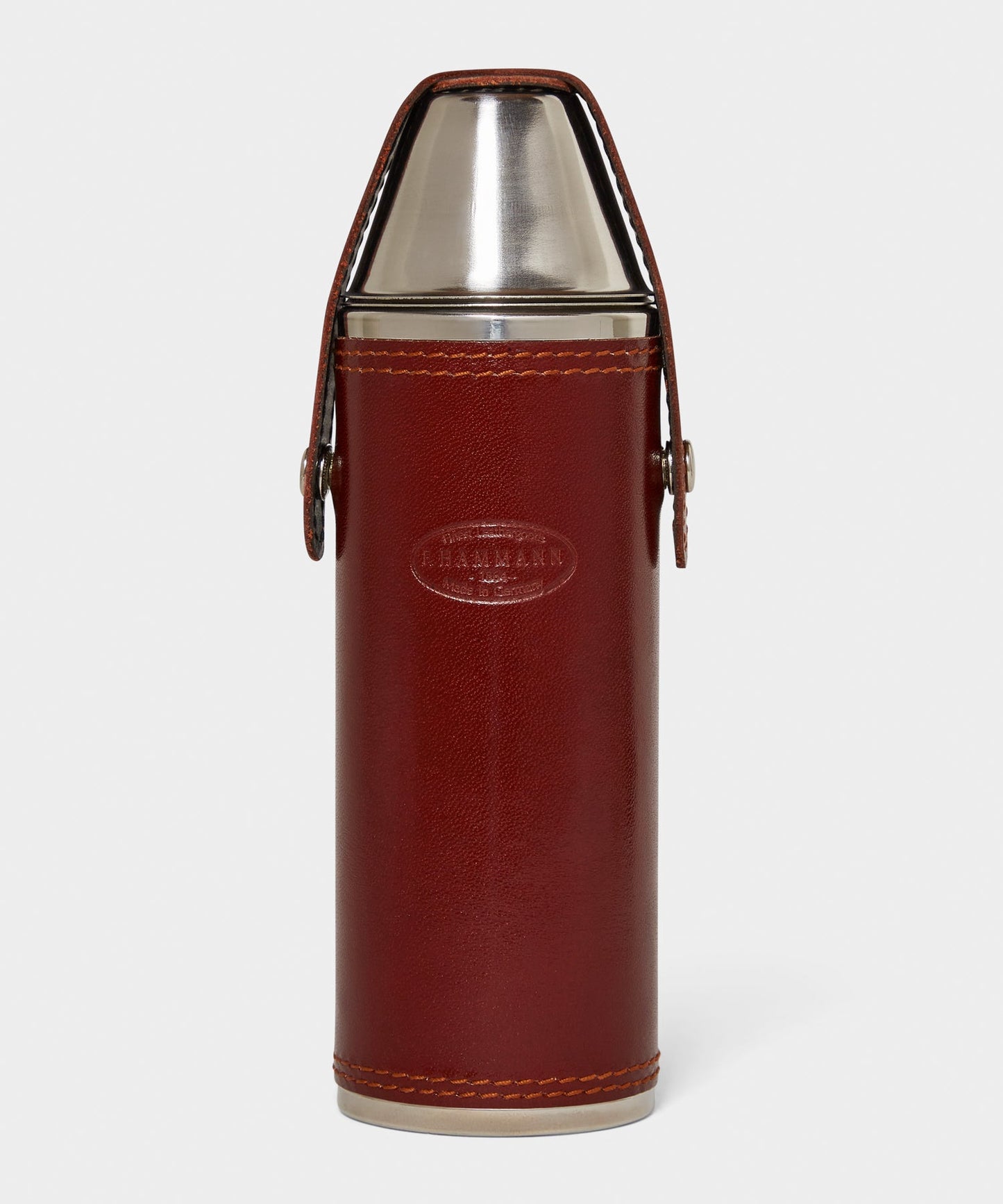 Todd Snyder F. Hammann Leather Hunting Flask in Whiskey Whiskey