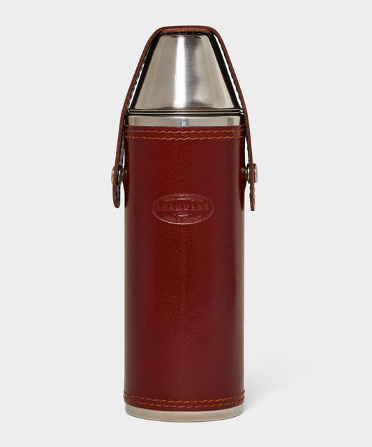 Todd Snyder F. Hammann Leather Hunting Flask in Whiskey Whiskey