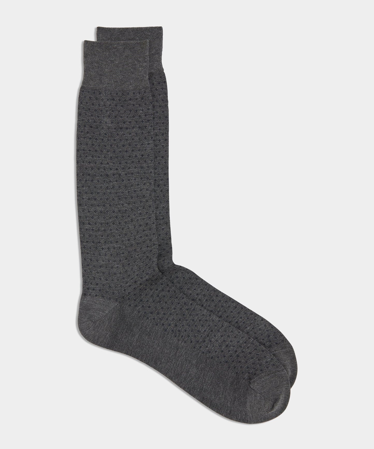 Todd Snyder Italian Cotton Dress Sock in Grey Grey