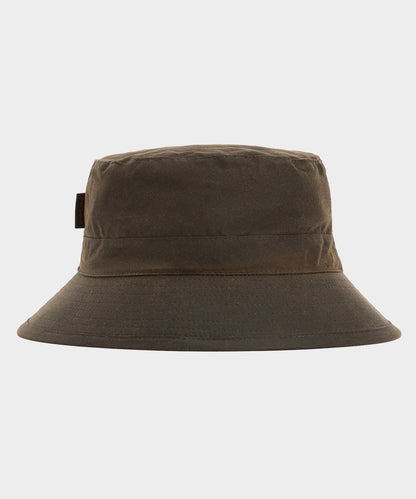 Todd Snyder Barbour Waxed Bucket Hat in Olive Olive