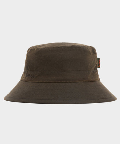 Todd Snyder Barbour Waxed Bucket Hat in Olive Olive
