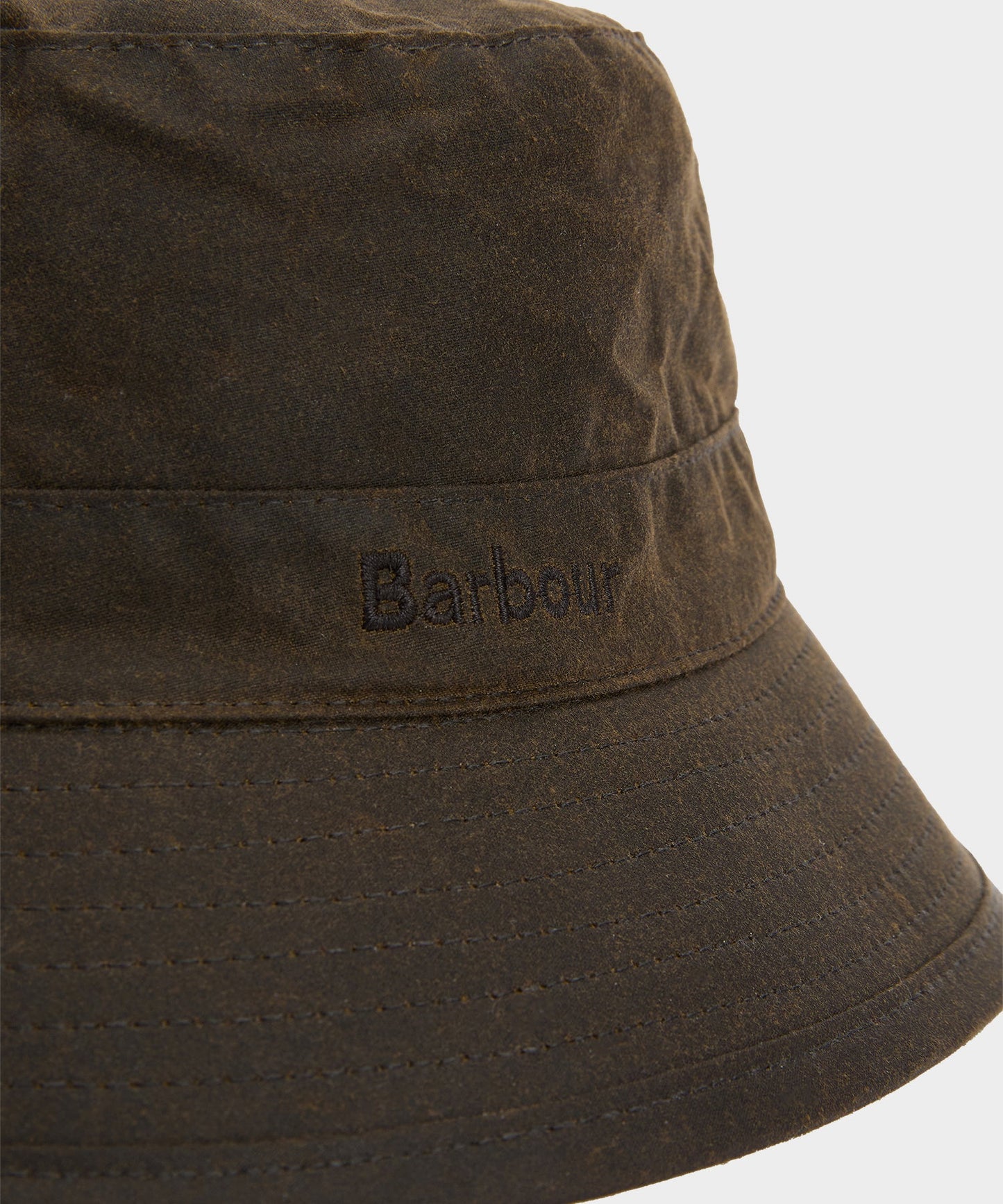 Todd Snyder Barbour Waxed Bucket Hat in Olive Olive