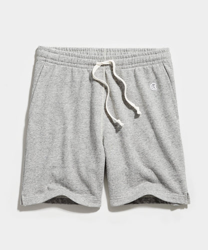 Todd Snyder Champion 7" Midweight Warm Up Sweatshort in Antique Grey Mix Antique Grey Mix
