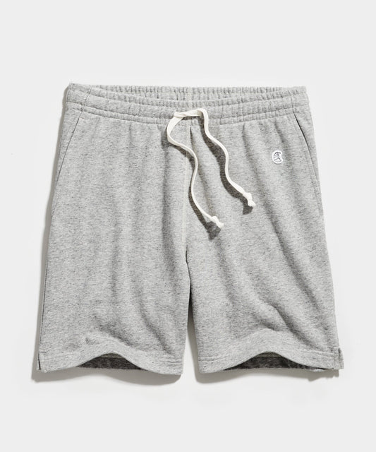 Todd Snyder Champion 7" Midweight Warm Up Sweatshort in Antique Grey Mix Antique Grey Mix