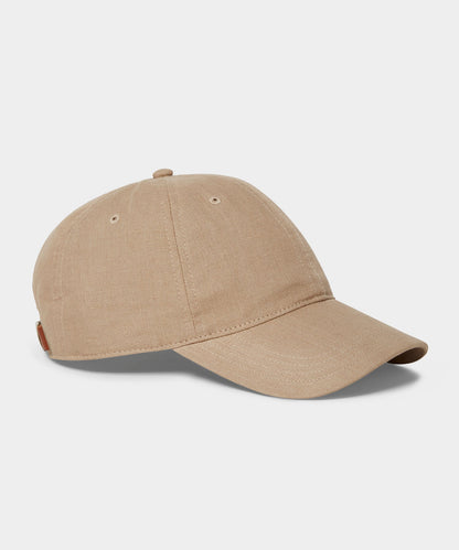 Todd Snyder Selvedge Chino Dad Cap in Khaki Tan