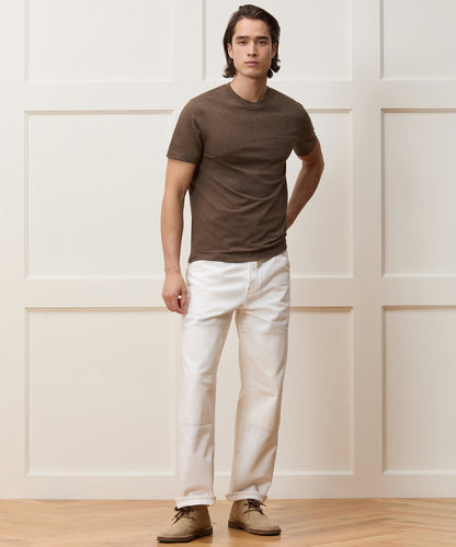 Todd Snyder Premium Jersey Pocket Tee in Brown Heather Brown Heather
