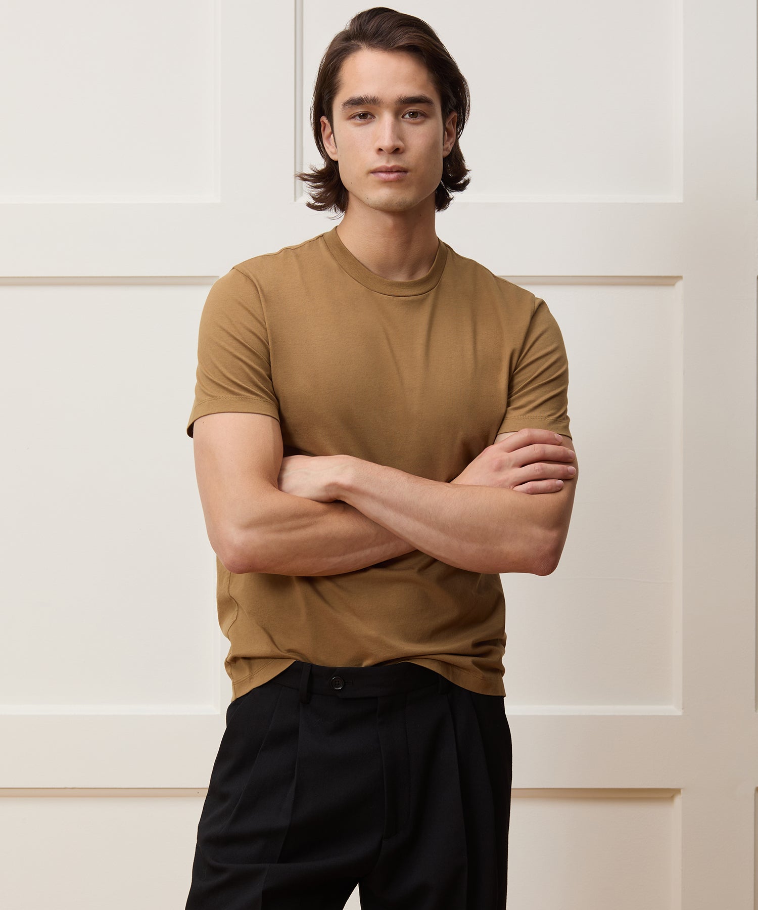Todd Snyder Premium Jersey Tee in Vintage Brown Vintage Brown