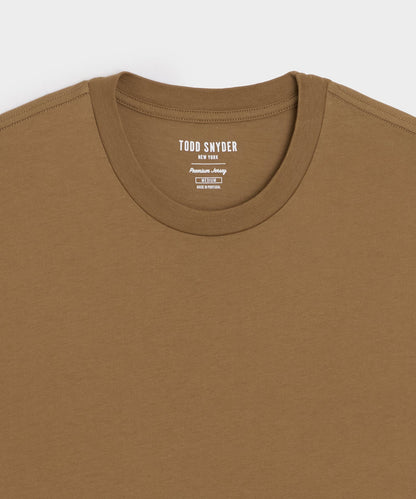 Todd Snyder Premium Jersey Tee in Vintage Brown Vintage Brown